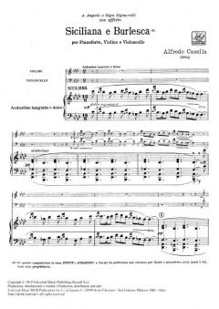 Siciliana e Burlesca Elio von Alfredo Casella 