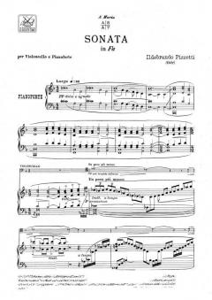 Sonata In Fa Per Violoncello e Pianoforte von Ildebrando Pizzetti im Alle Noten Shop kaufen