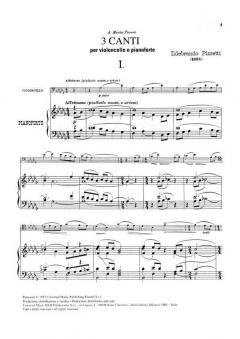 3 Canti von Ildebrando Pizzetti 