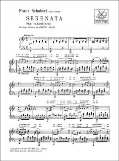 Serenata Per Pianoforte Versione Ritmica Di Enrico von Franz Schubert 