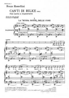 Canti Di Rilke von Renzo Rossellini 