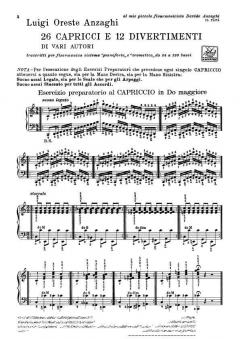 26 Capricci e 12 Divertimenti von Luigi Oreste Anzaghi 