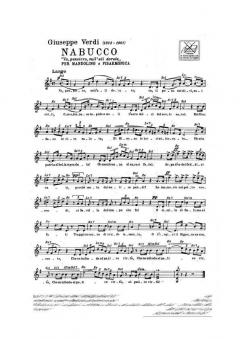 Nabucco. Atto 3: Va Pensiero, Sull'ali Dorate (Giuseppe Verdi) 