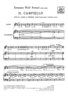 Il Campiello: Bondi', Venezia Cara! von Ermanno Wolf-Ferrari 