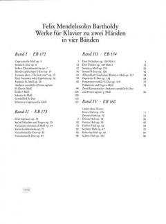 Sämtliche Werke für Klavier zu zwei Händen Band 2 von Felix Mendelssohn Bartholdy im Alle Noten Shop kaufen