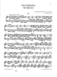 Sämtliche Werke für Klavier zu zwei Händen Band 3 von Felix Mendelssohn Bartholdy im Alle Noten Shop kaufen