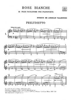 Rose Bianche- 15 Pezzi Facilissimi von Enrico de Angelis Valentini 
