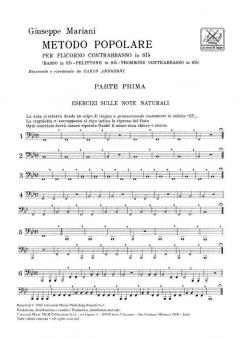 Metodo Popolare Per Flicorno Contrabbasso in Si Bemol von Giuseppe Mariani 