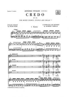 Credo Per Coro a 4 Voci Miste e Orchestra RV 591 (Antonio Vivaldi) 