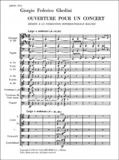 Ouverture Pour Un Concert von Giorgio Federico Ghedini 