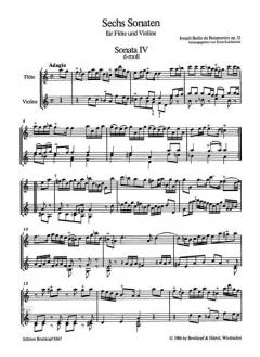 6 Sonaten op. 51 Heft 2 (Joseph Bodin de Boismortier) 