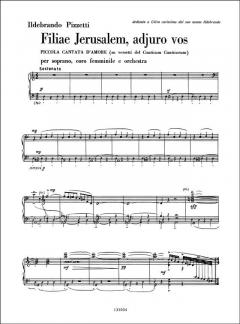 Filiae Jerosalem Adjuro Vos von Ildebrando Pizzetti 