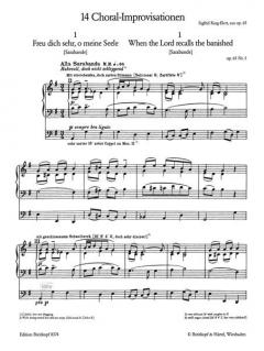 14 Choral-Improvisationen op. 65 von Sigfrid Karg-Elert 