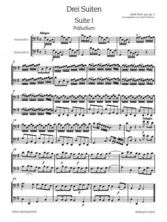 3 Suiten für 2 Violoncelli von Adolf Hoffmann im Alle Noten Shop kaufen