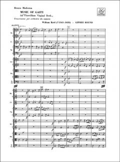 Music Of Gaity Dal Fitzwilliam Virginal Book von Bruno Maderna 