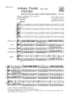 Credo per Coro a 4 Voci Miste e Orchestra RV 591 (Antonio Vivaldi) 