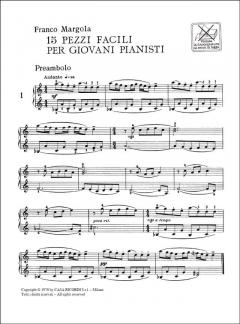 15 Pezzi Facili per Giovani Pianisti von F. Margola 