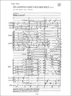 Ein Gespenst geht um in der Welt Per Soprano Solo, von Luigi Nono 
