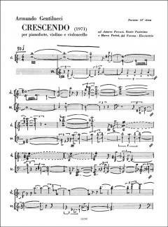 Crescendo per Pianoforte, Violino e Violoncelle (1971) (Armando Gentilucci) 