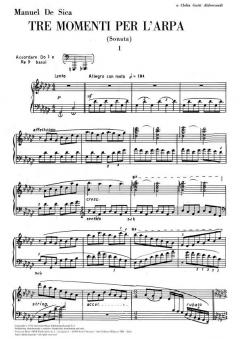 Tre Momenti per L'arpa von Manuel de Sica 