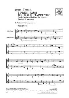 Primi Passi Del Duo Chitarristico Antologia Di Pez von B. Tonazzi 