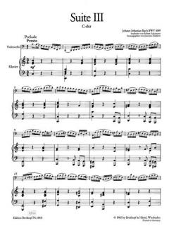 Suite Nr. 3 in C-Dur BWV 1009 von Joachim Draheim 