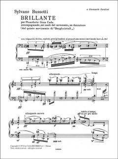 Brillante per Pianoforte Gran Coda, Accompagnando, Nei Mo von Sylvano Bussotti 