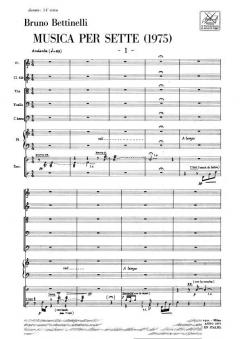 Musica per Sette von Bruno Bettinelli 