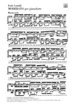 Moderato per Pianoforte von Paolo Castaldi 