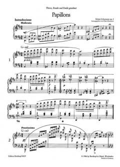 Papillons op. 2 von Robert Schumann 