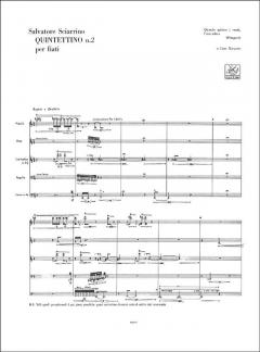 Quintettino Nr. 2 von Salvatore Sciarrino für Holzbläser Quintett (Partitur) im Alle Noten Shop kaufen