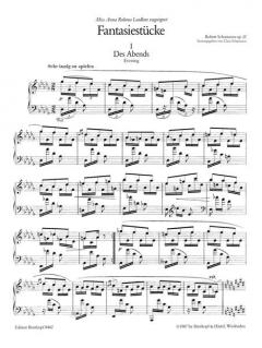 Fantasiestücke op. 12 von Robert Schumann 