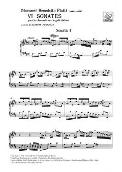 6 Sonata pour Le Clavessin von Giovanni Benedetto Platti 
