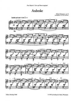 Arabeske op. 18 von Robert Schumann 