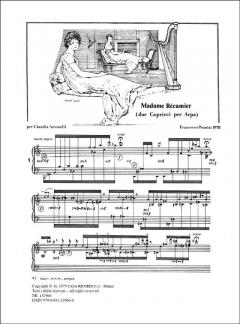Madame Recamier (2 Capricci per Arpa) von F. Pennisi 