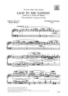 Lauda Per La Nativita von Ottorino Respighi 