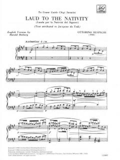 Lauda Per La Nativita von Ottorino Respighi 