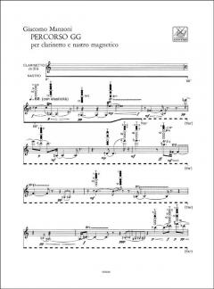 Percorso Gg Per Clarinetto e Nastro Magnetico von G. Manzoni 