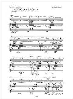 Addio a Trachis per Arpa von Salvatore Sciarrino 