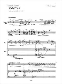 Vanitas per Voce, Violoncello e Pianoforte (Salvatore Sciarrino) 