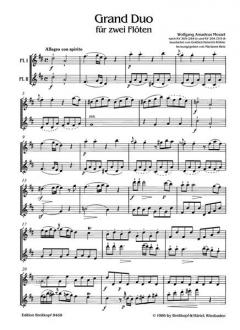Grand Duo aus KV 309 und 264 von Wolfgang Amadeus Mozart 