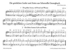 Die geistlichen Lieder und Arien aus Schemellis Gesangbuch von Johann Sebastian Bach 