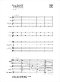 Strutture per Piccola Orchestra von B. Bettinelli 