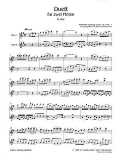 Duo op. 5 Nr. 1 von Friedrich Ludwig Dulon 