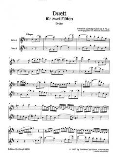 Duo op. 5 Nr. 2 von Friedrich Ludwig Dulon 