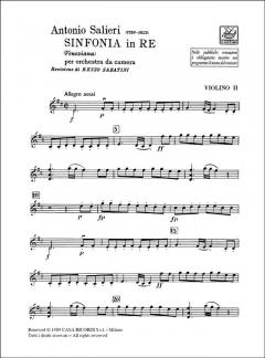 Sinfonia per Orchestra da Camera In Re 'Veneziana' von Antonio Salieri im Alle Noten Shop kaufen (Stimmensatz)