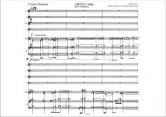 Arpege per Sei Strumenti Partitura (F. Donatoni) 