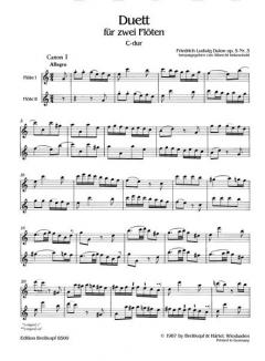 Duo op. 5 Nr. 3 von Friedrich Ludwig Dulon 