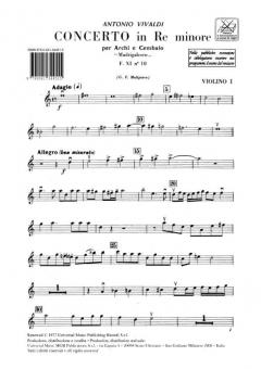 Concerto D-Moll F 11/10 Madrigalesco T 36 (Antonio Vivaldi) 