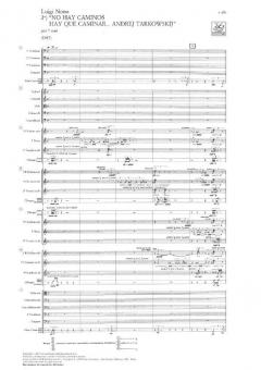 No Hay Caminos Hay Que Caminar… Andrej Tarkowskij von Luigi Nono 